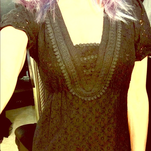 SALE‼️Laundry by Shelli Segal Crochet Sundress - Picture 1 of 8